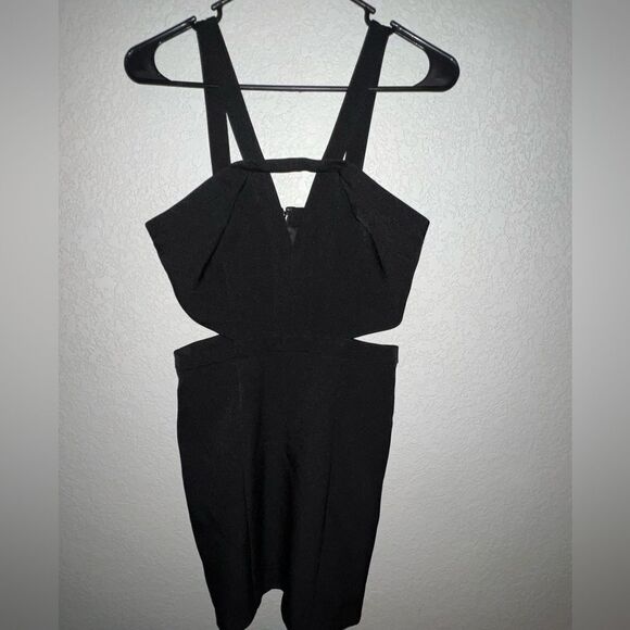 Dresses & Skirts - BLACK MINI DRESS CUTOUT SIDES SIZE XS -NWT